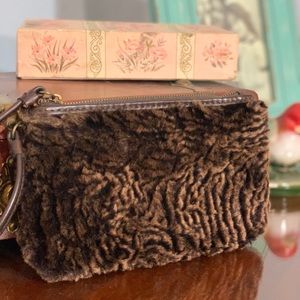 Patricia Nash Faux Fur Wristlet
